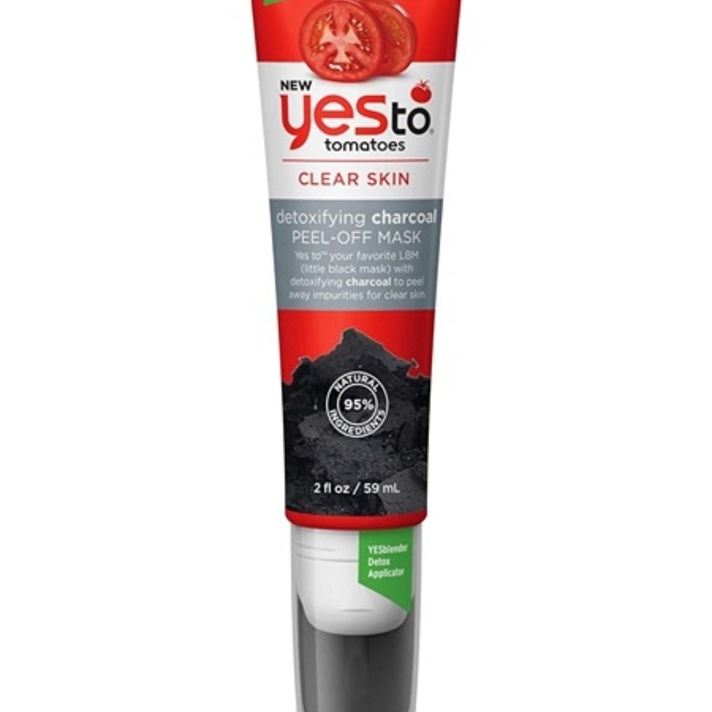 NEW Yes To Tomatoes Detoxifying Charcoal Peel-Off Mask